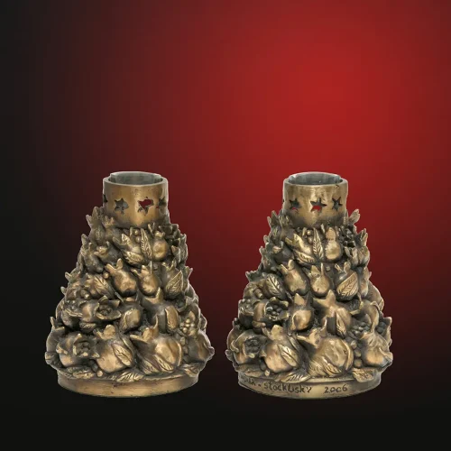 Pomegranate candlesticks