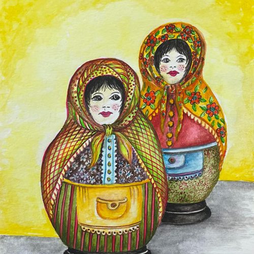 A pair of Babushkas